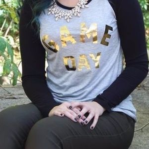 Game Day Two-Tone Sports T-shirt, NWOT